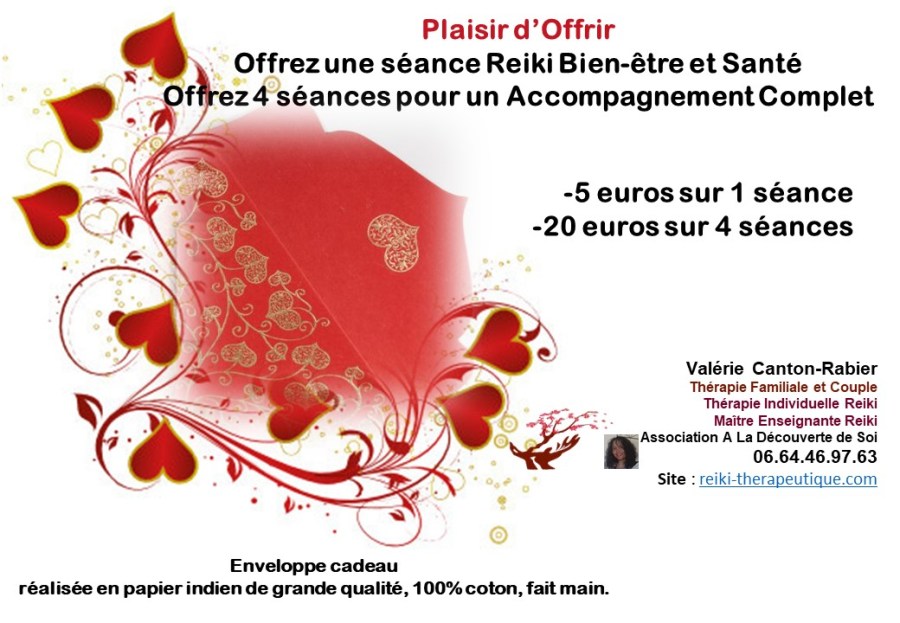 Offrez 1 ou 4 Séances Reiki